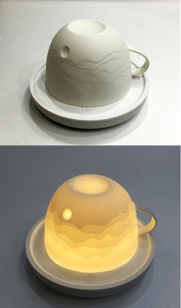 Необычная посуда: чашка с пейзажем и подсветкой