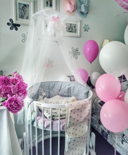 Елена Кулецкая показала комнату новорожденной дочки