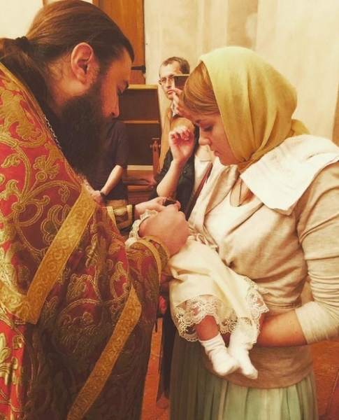Валерия Гай Германика крестила дочку