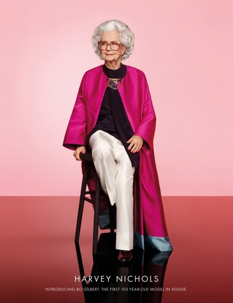 100-летняя модель впервые приняла участие в фотосессии Vogue