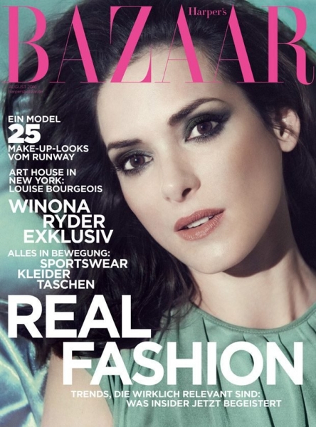 Вайнона Райдер появилась на обложке Harper’s Bazaar