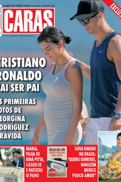 СМИ опубликовали доказательства беременности возлюбленной Криштиану Роналду Джорджины Родригез