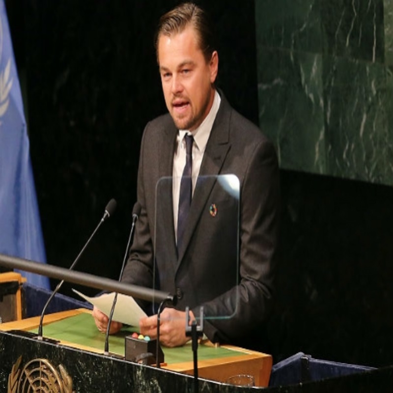 Леонардо ДиКаприо выступил с речью в штаб-квартире ООН