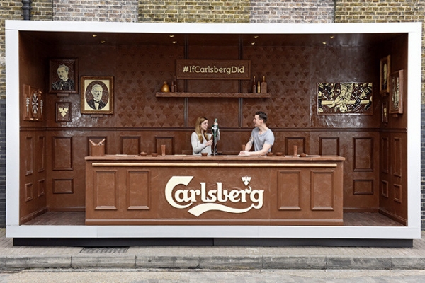 В Лондоне построили пивной бар из шоколада