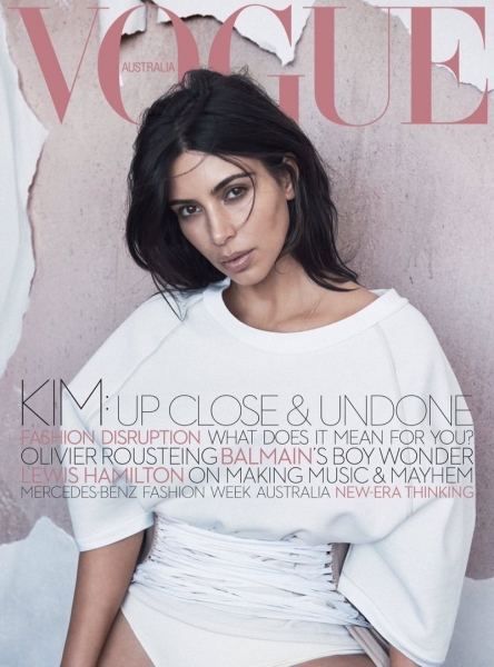 Ким Кардашьян появилась на обложке Vogue