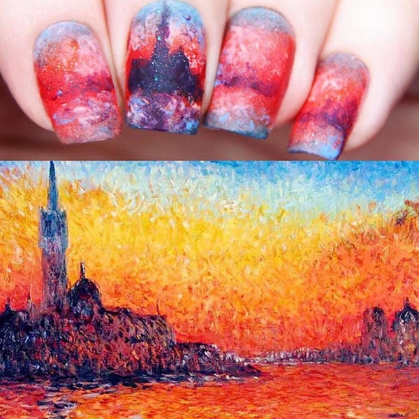 Совсем как Ван Гог: шедевры живописи на ногтях