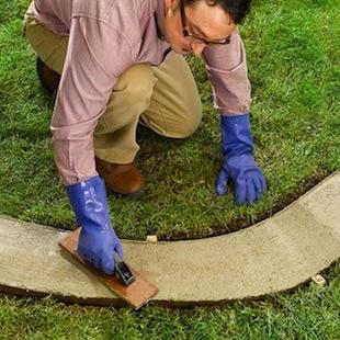 Как сделать бетонные бордюры для клумб и садовых дорожек