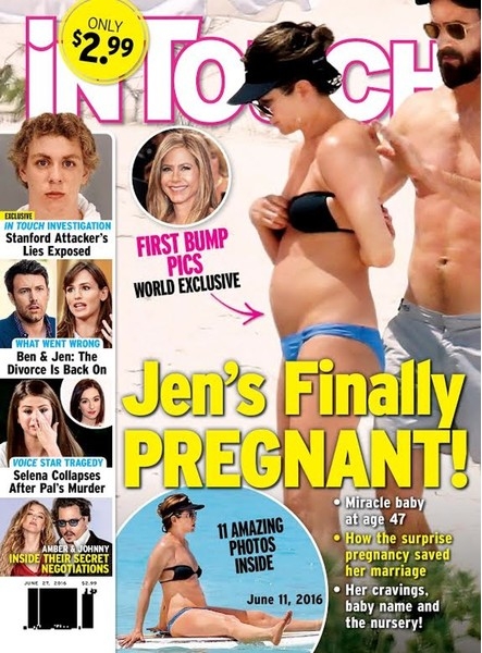 СМИ сообщили о беременности Дженнифер Энистон 