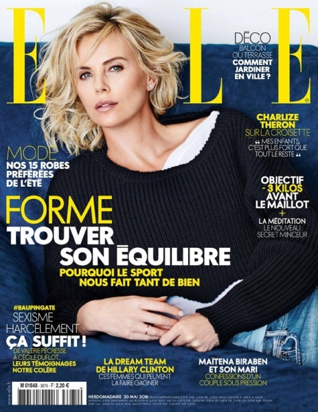 Шарлиз Терон в соблазнительной фотосессии на страницах Elle