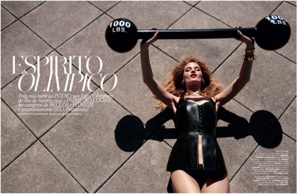 Линда Войтова снялась в «олимпийском духе» для Vogue
