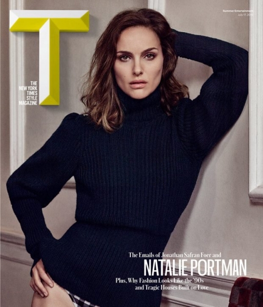Натали Портман  позирует в ретро-купальниках на страницах T Magazine