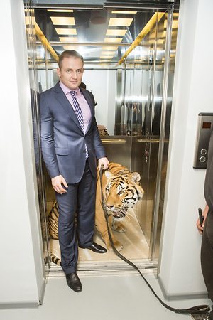 Аскольд Запашный на два часа застрял в лифте вместе с тигром