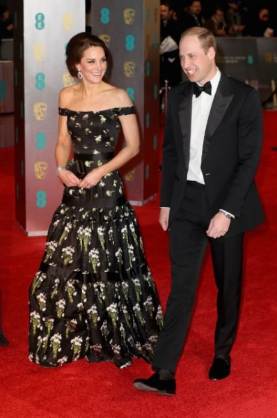 Кейт Миддлтон появилась на красной дорожке премии BAFTA-2017