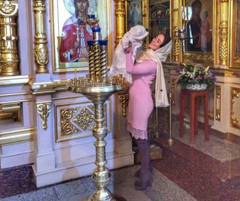 Степан Меньщиков крестил свою дочь