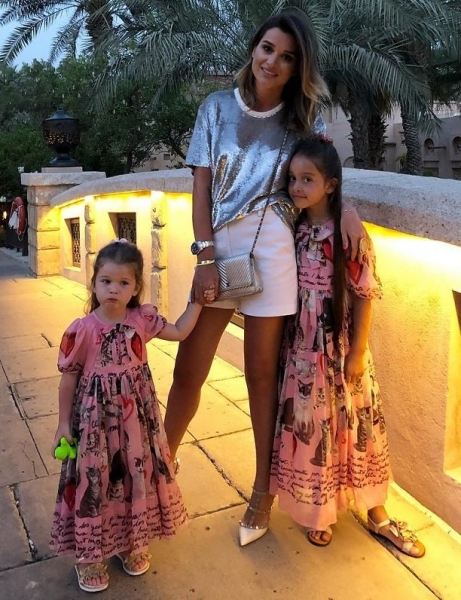 Daughter Ksenia Borodina Marusya graced the show Inna Zhirkov in Dubai ...
