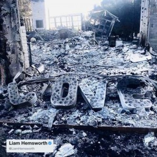 Дом Лиама Хемсворта и Майли Сайрус сгорел вследствие пожара