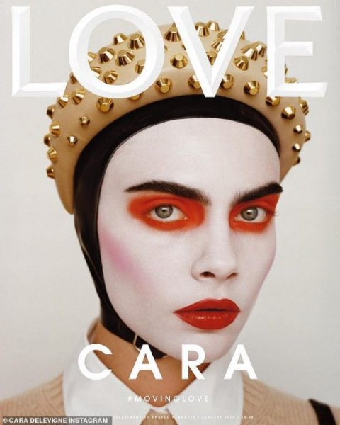 Кара Делевинь на обложке Love и разговоры о красоте
