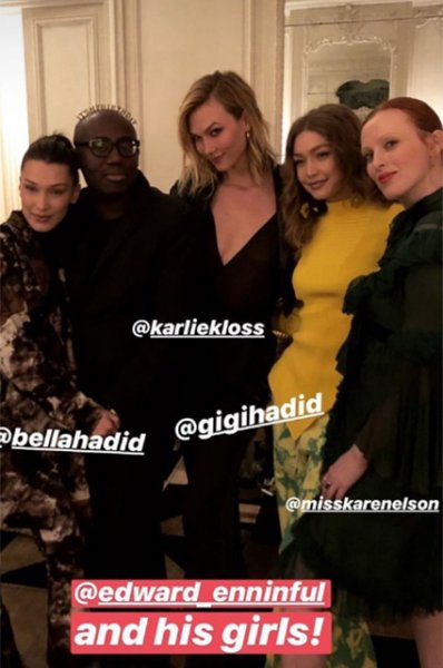 Белла и Джиджи Хадид, Наоми Кэмпбелл и другие на вечеринке редактора британского Vogue 