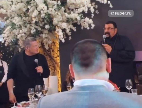 Steven Seagal celebrated his anniversary in Moscow