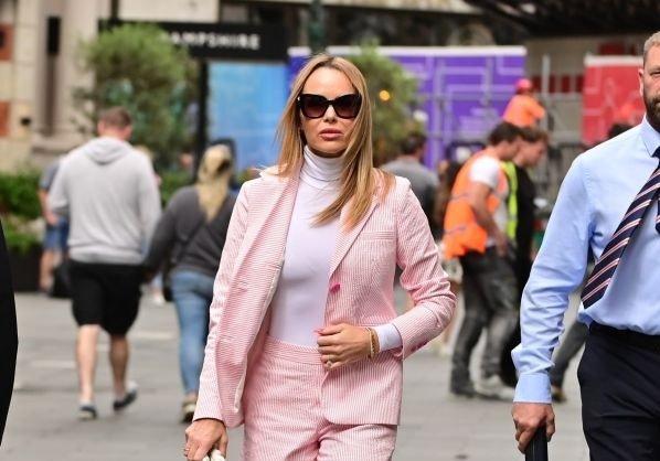 Amanda Holden walked in a fashion nymph outfit