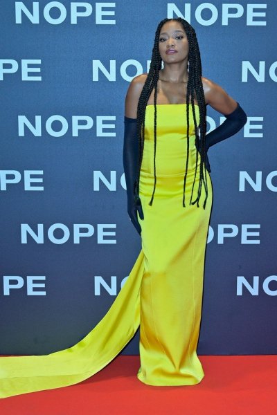 Keke Palmer dazzled everyone in poisonous yellow at the premiere of the horror film &laquo ;Nope