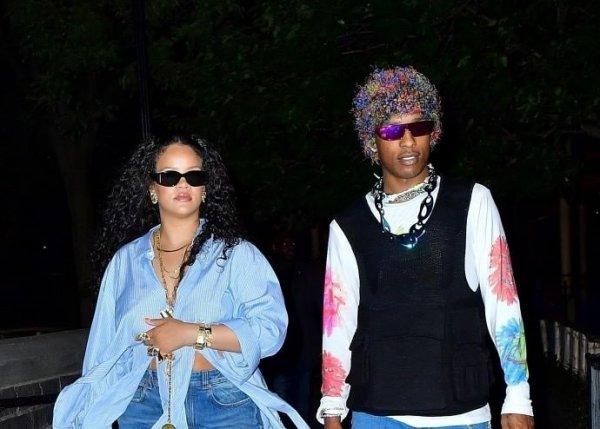 The paparazzi caught Rihanna and her husband on a romantic night out