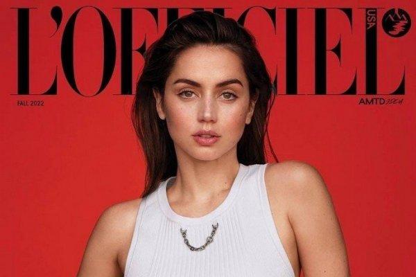 Ana de Armas posed for L 'Officiel and was interviewed about the film 
