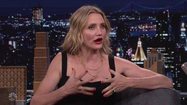 Cameron Diaz shared her plans with talk show host Jimmy Fallon