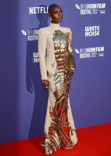 Salma Hayek and Jodie Turner-Smith appeared in extravagant outfits at the London Film Festival