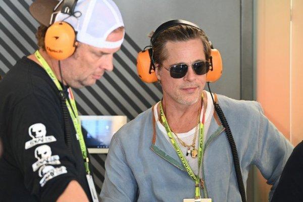 Brad Pitt spent the weekend racing Formula 1
