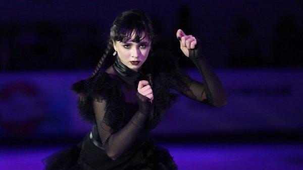 Kamila Valieva repeated the Wednesday Addams dance at the figure skating demonstration