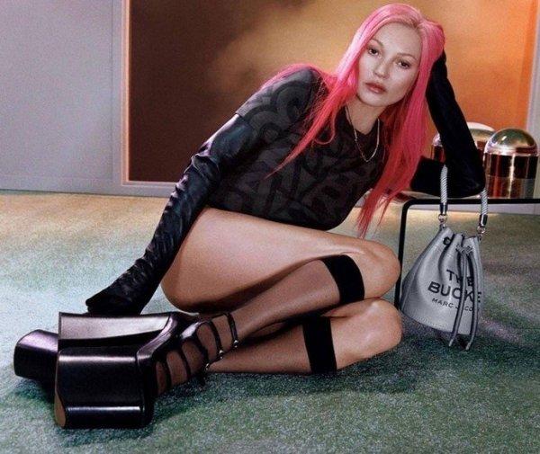 Kate Moss revisited her signature late '90s look for a Marc Jacobs shoot