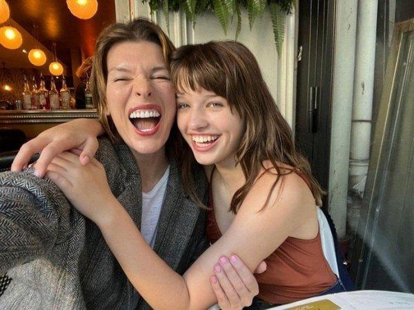 Milla Jovovich's daughter appeared on the cover of Mini V magazine and admitted that she often speaks Russian with her mother at home