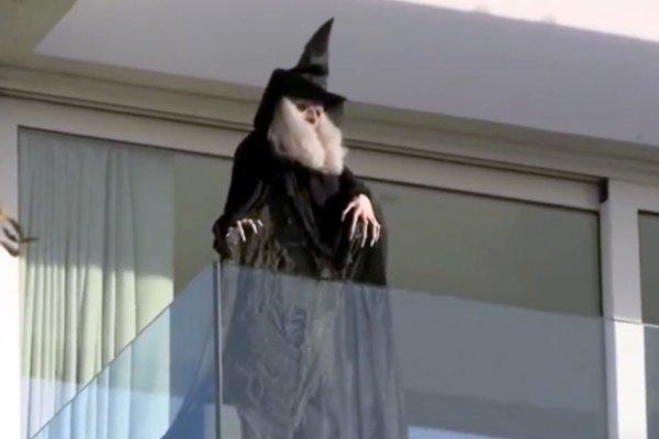 Shakira scares her ex-husband's mother with a giant witch doll