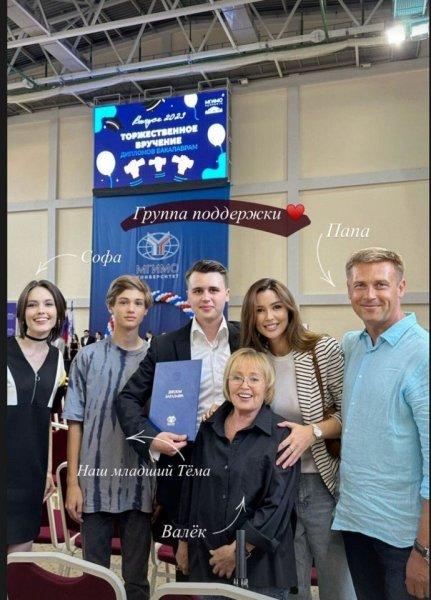 The eldest son of Anastasia Zavorotnyuk graduated from the university