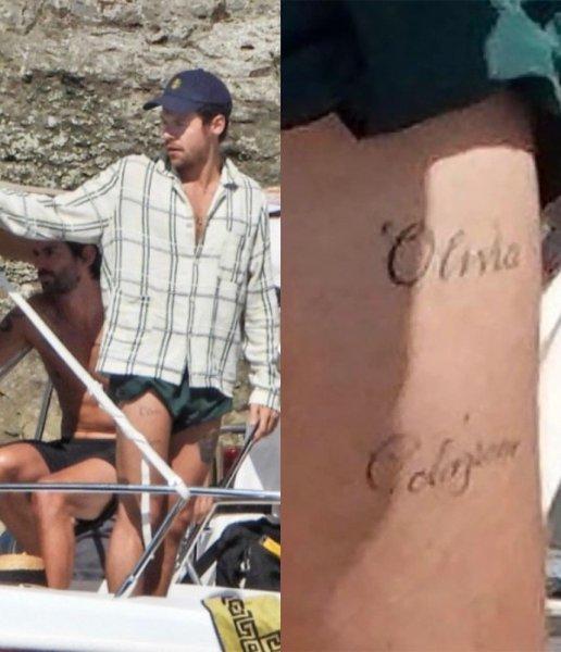 Harry Styles exposed new tattoo with the name of the former lover Olivia Wilde