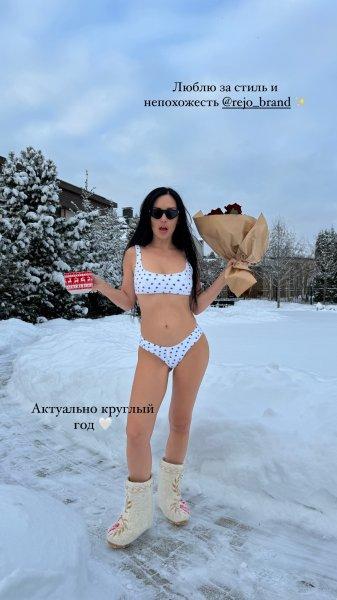 Olga Seryabkina has outerwear and underwear in the same style