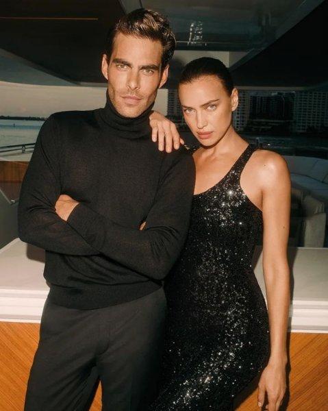 Irina Shayk posed for an advertisement for a new perfume in the company of a brutal handsome man