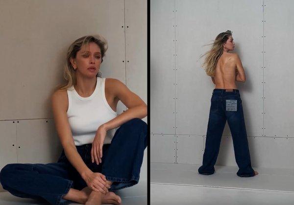 Vera Brezhneva presented a new photo shoot, where posing topless