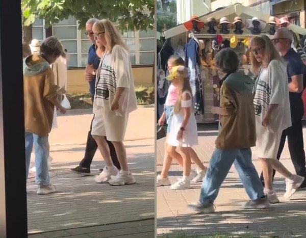 Alla Pugacheva spotted in a stylish sporty outfit on the streets of Jurmala