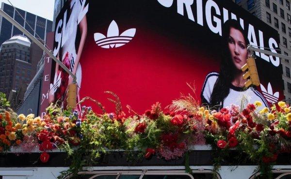 At an Adidas event, Bella Hadid almost kissed the sole of someone else's sneakers