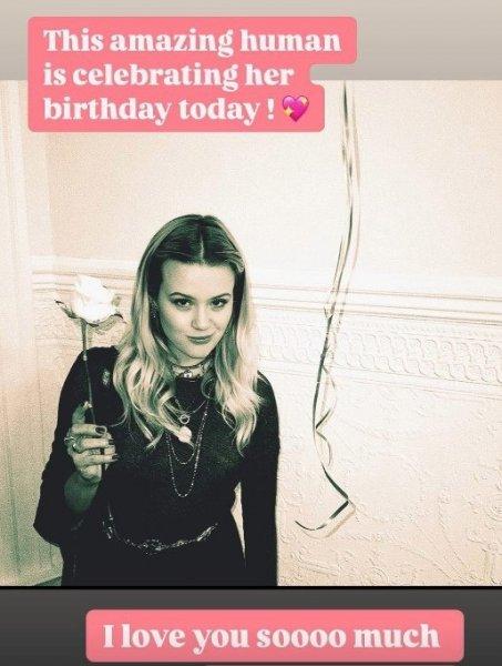 Where's mom and where's daughter? Reese Witherspoon congratulated her baby on her birthday