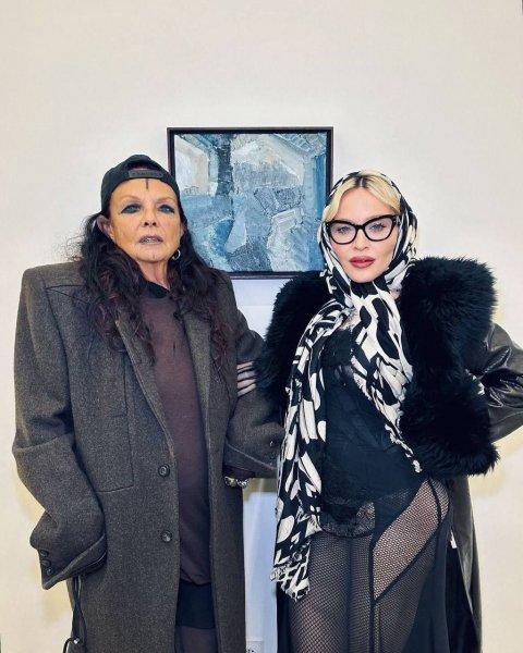 Madonna chose a controversial outfit to visit an art exhibition